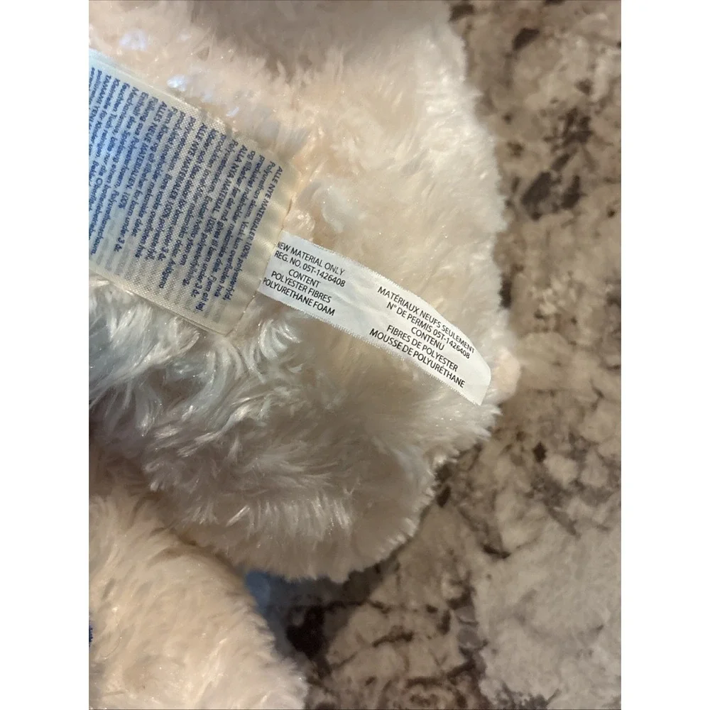 Build-A-Bear Vanilla Cuddly Lamb Sheep Plush Stuffed Toy Eyelashes Retired 2018